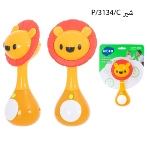 دندانگیر و جغجغه تعادلی و موزیکال حیوانات هولی تویزHola Toys مدل 3134 _اسباب بازی نوزادی